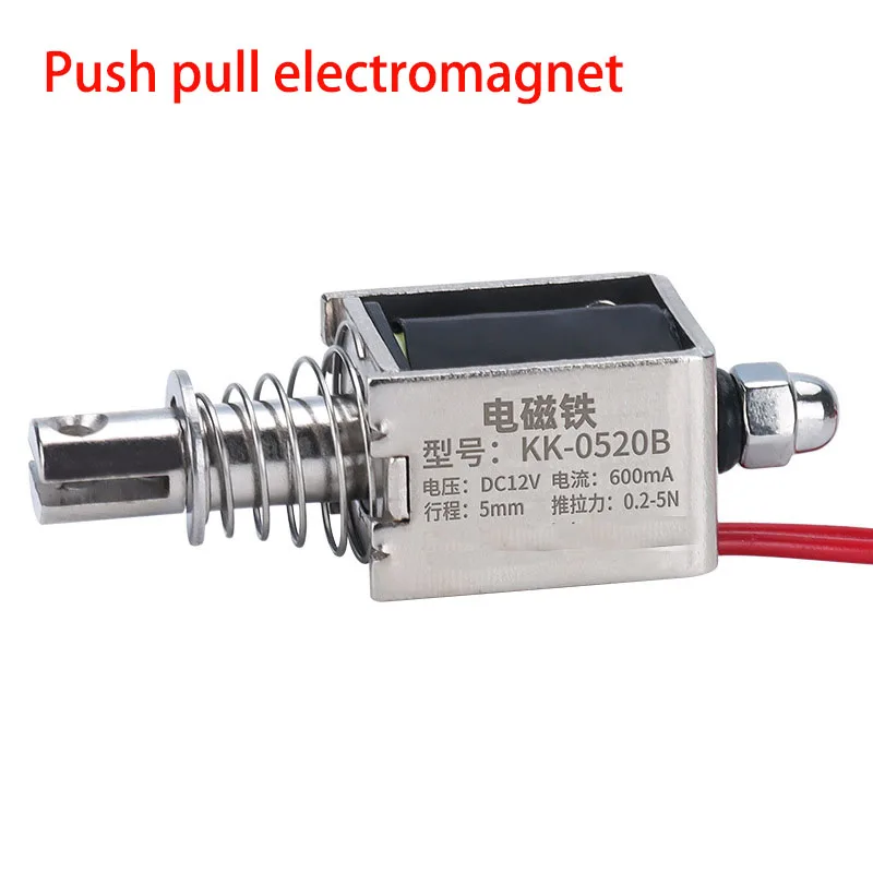 LeTkingok Elektromagnet 60mm - 15KG Schubkraft DC 12V/24V Langhub