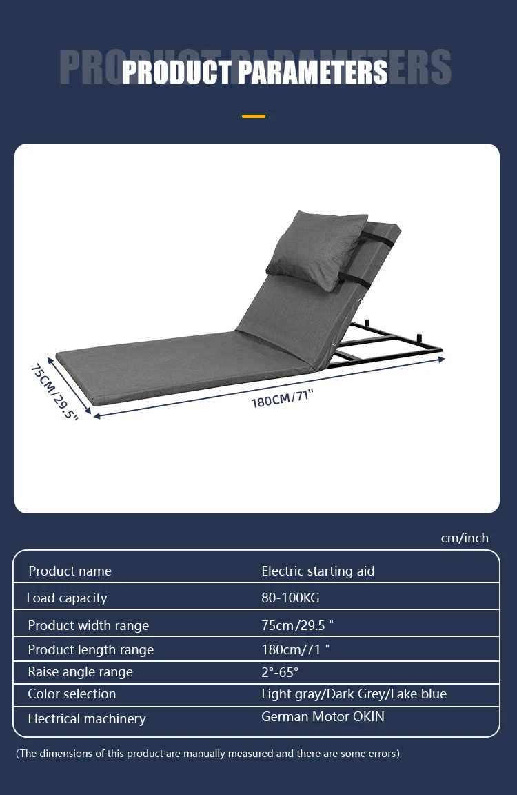 Modern Adjustable Metal With Back Rest Home Electric Bed Backrest  Care  For   Arms