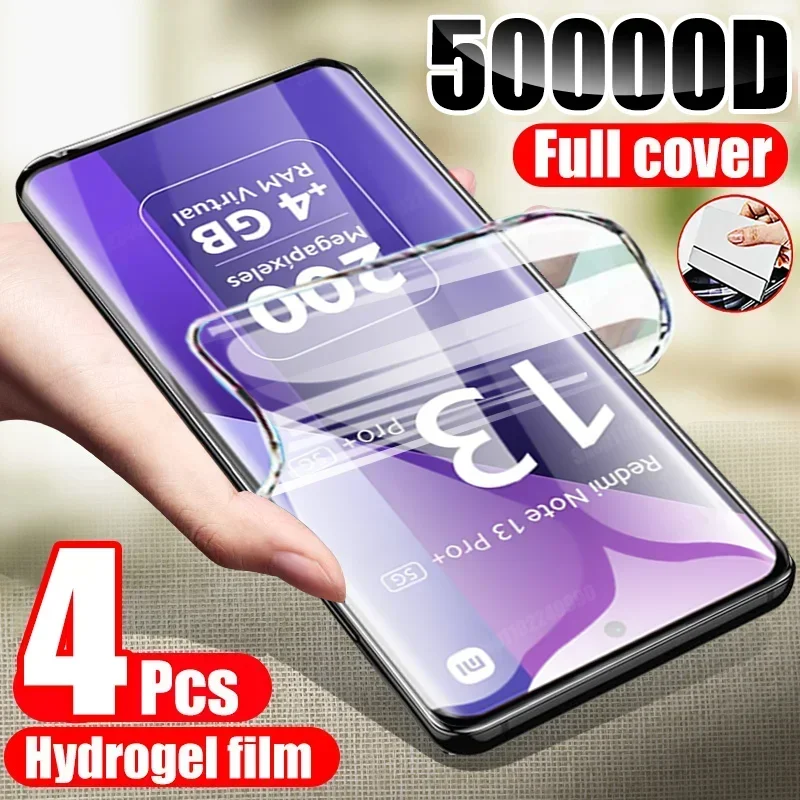 Hydrogel Screen Protector Set - 4PCS HD Transparent Soft Film