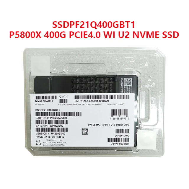 Compatible with original Intel Optane OEM P5800X 400G U2 PCIE4.0 