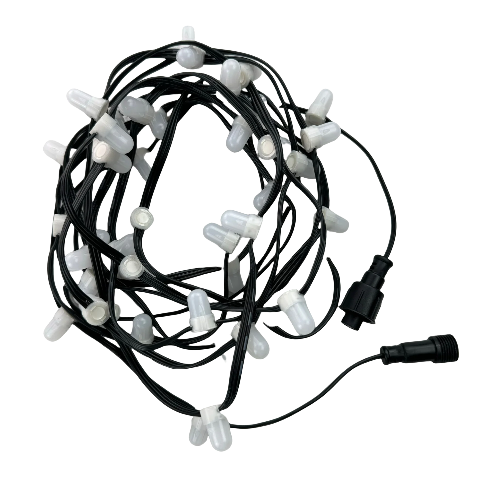 50ct LB1908 IC RGB Bullet Gumdrop Pixel String Light DC12V 18AWG