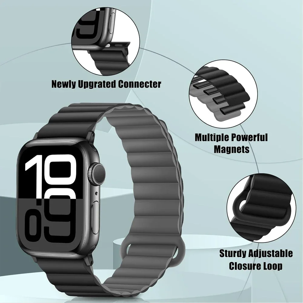 Sleek Magnetic Silicone Strap