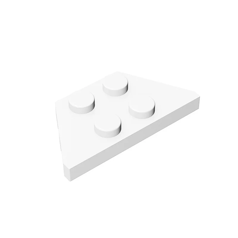 MOC 10PCS 51739 웨지 플레이트 2x4 빌딩 블록 키트 하이테크 보드 벽돌 입자 퍼즐 DIY 장난감 어린이 생일 아이 선물