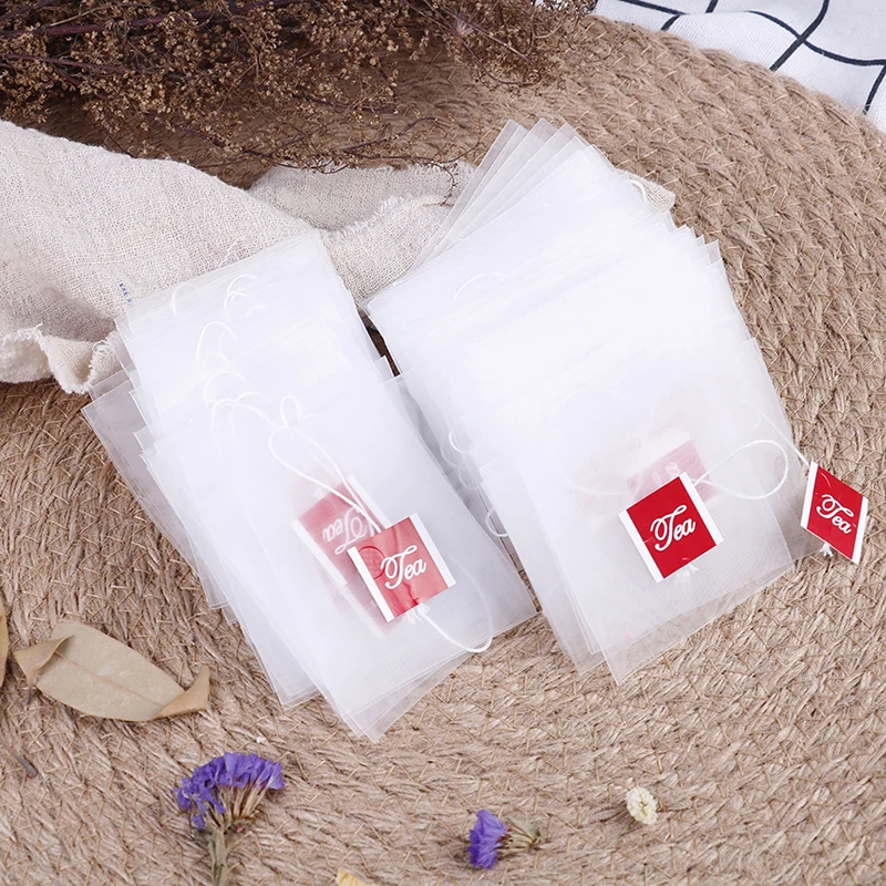 Tea Bag Infuser With String Heal Seal 7 x 6cm Sachet Filter Paper 100Pcs disposable tea bags disposable tea filter bags