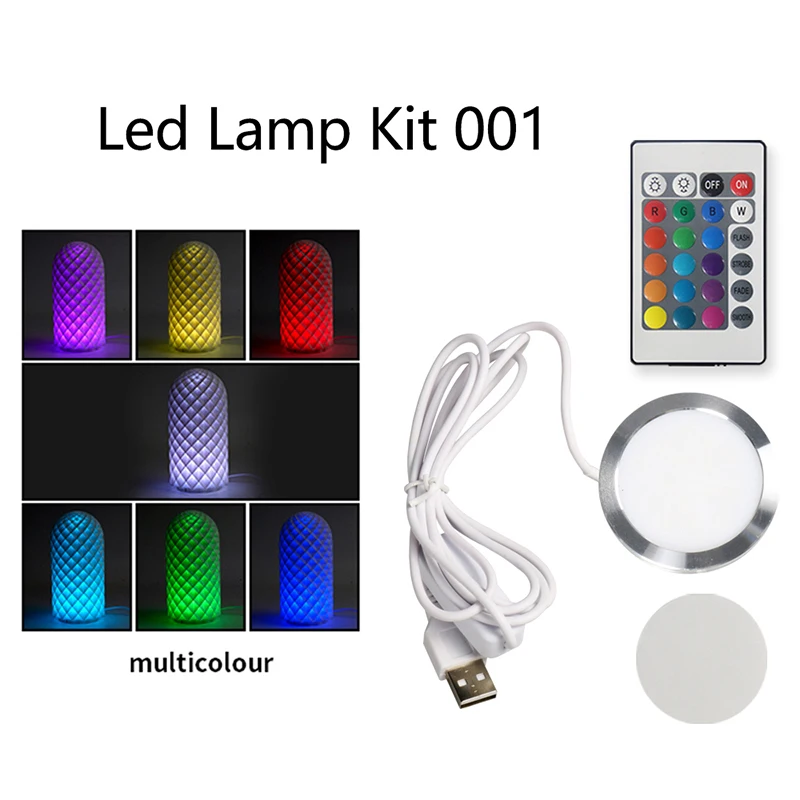 DIY RGB LED Lamp Kit Adjustable Light Parts