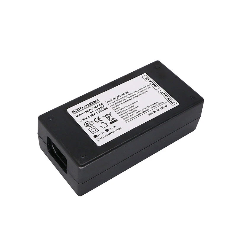 2.5G/10G 멀티 기가비트 POE 인젝터 | 52V 36W/48W 옵션 | 110-240V백신 | 802.3 af/at POE++에 적합