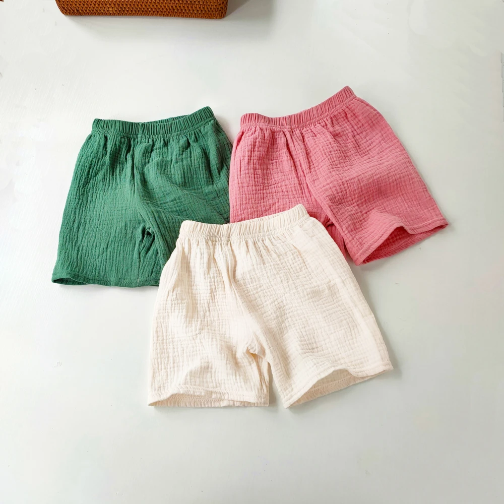 Kids Shorts Children Cotton Yarn Short Pants Summer Soft Breathable