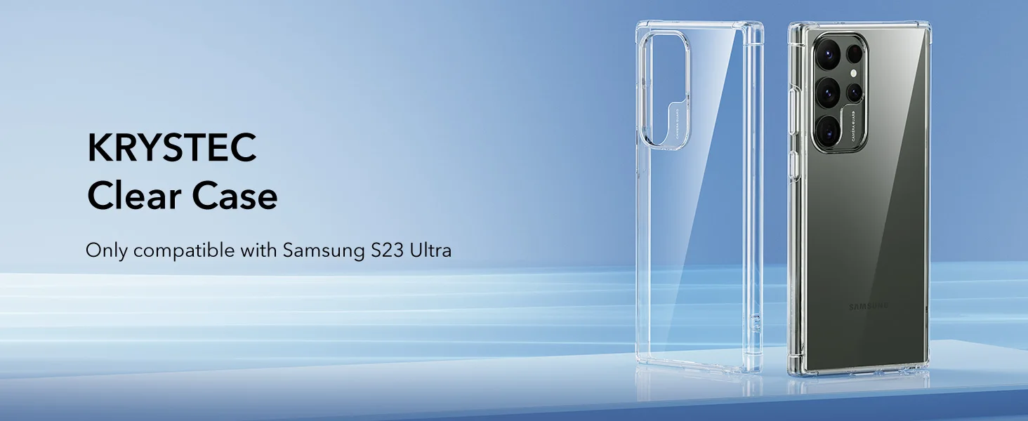 ESR Galaxy S23 Ultra Krystec Clear Case Our clearest case ever, made almost completely from ultra-clear polycarbonate 14 Sb501ef1746a5420283a454148d4a76fc1