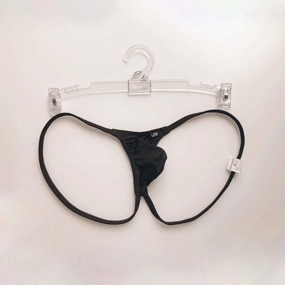 Bare Buttocks Panties Men Ice Silk Thin Jock Strap Supporter Backless Thong Sexy Underwear Male Briefs Penis Pouch Underpants
