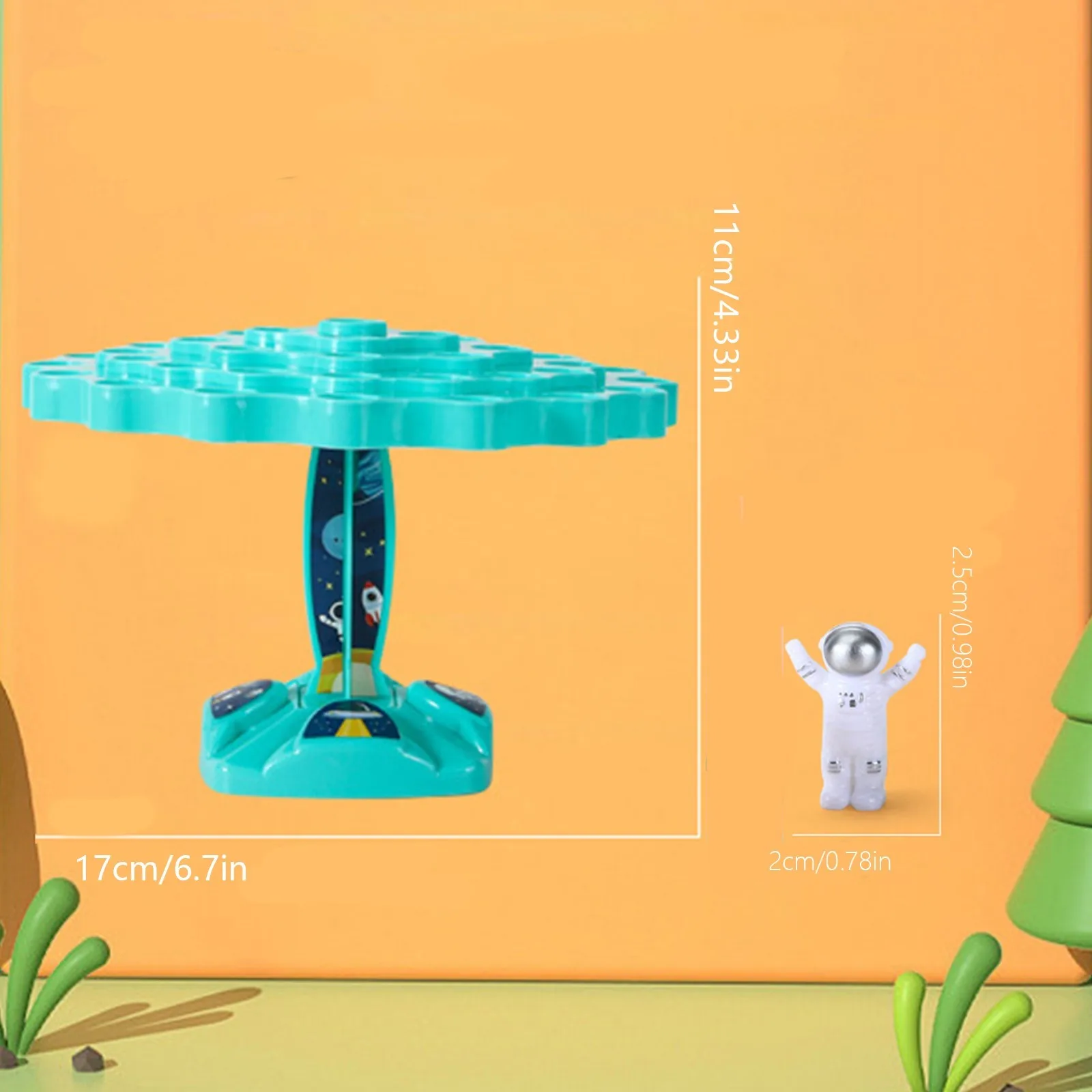 1pc Spaceman Balance Tree Toy set Puzzle Balance Tree kids Montessori Balancing toy Parent-Child Interaction Table Games 2