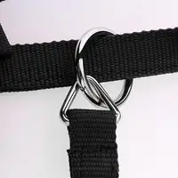 Adjustable Nylon Webbing Equestrian Western Horse Halter Horse Riding Wear Black L 2