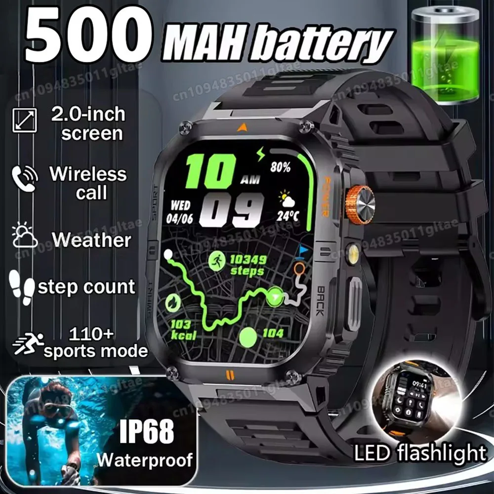 2026 New SmartWatch Men For Women Militray Outdoor GPS Track Sport Watches Heart Rate Sleep Waterproof Smart Watch IOS Android 1