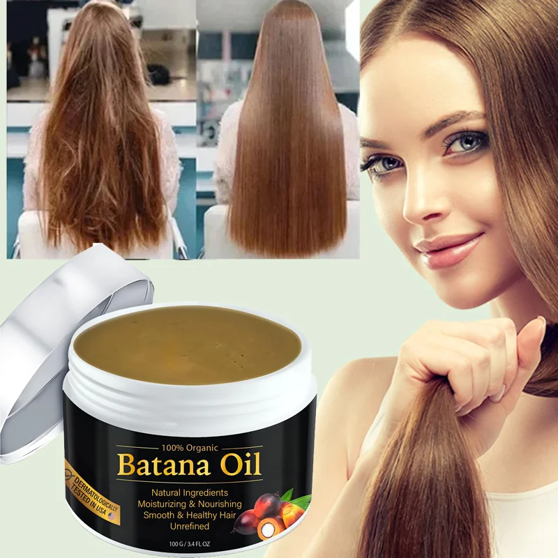 Natural Organic Batana Oil For Hair Growth And Thickness Eliminates Split Ends Moisturize Repair Hair Women Men Loss Care hair oil