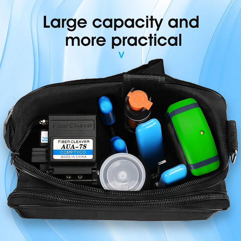 FTTH Fiber Optic Tool Kit with Fiber Cleaver -50~+26dBm/-70~+10dBm 3 in 1 Mini Optical Power Meter Visual Fault Locator 10MW