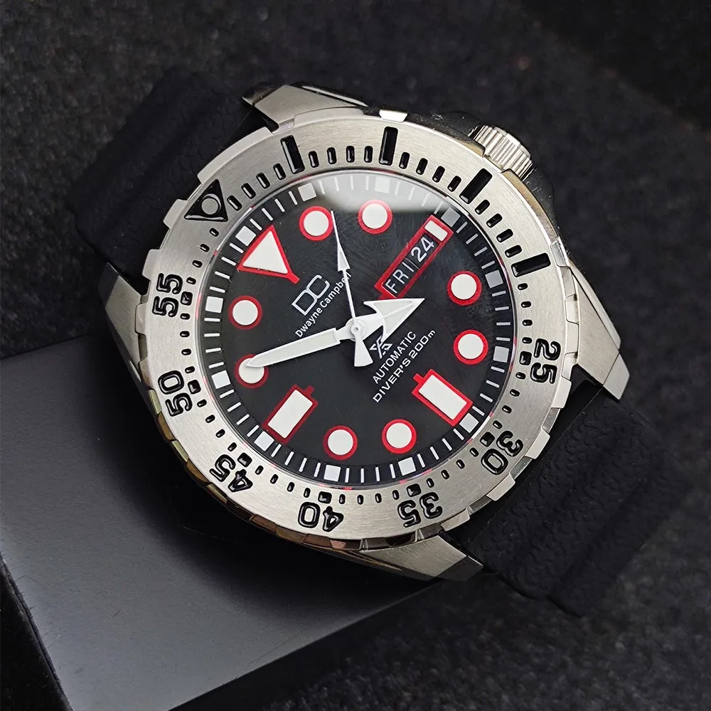 SK601 케이스, 44mm, NH35 NH36 용, 남성용 시계 스틸 케이스, 무브먼트 케이스, 시계 액세서리, 스테인레스 스틸 케이스, 고무 스트랩