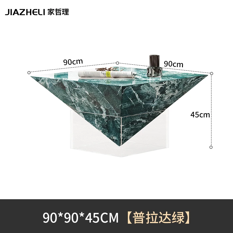 طاولة قهوة فنية جديدة راقية مصممة من حجر الأكريليك...