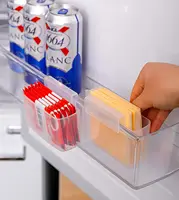 Organisateur de porte latérale de réfrigérateur, bac de rangement suspendu pour paquets de condiments, pochettes à Sauce, petits articles permettant de gagner de l'espace 3