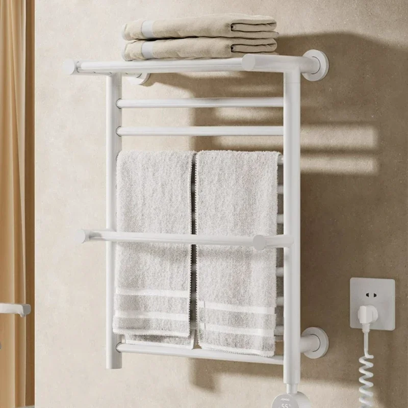 ราวแขวนผ้าเช็ดตัวไฟฟ้าอัจฉริยะพร้อมระบบฆ่าเชื้อด้วยคาร์บอนไฟเบอร์ ให้ความร้อนเร็วสำหรับห้องน้ำ 1