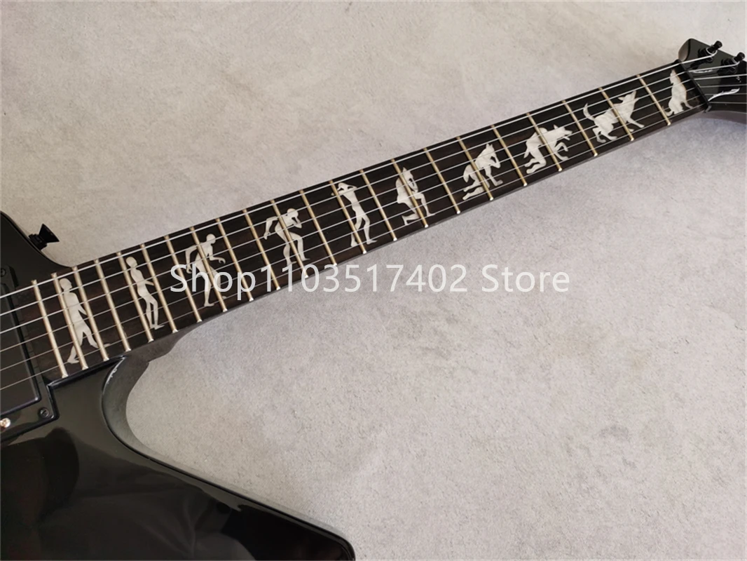 ESP Man Turn Wolf Electric Guitar Active pickup Black solid