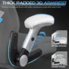 Big and Tall Office Chair with Ergonomic Lumbar Support, Leather Office Chair for Heavy People with Quiet Rubber Wheel 6