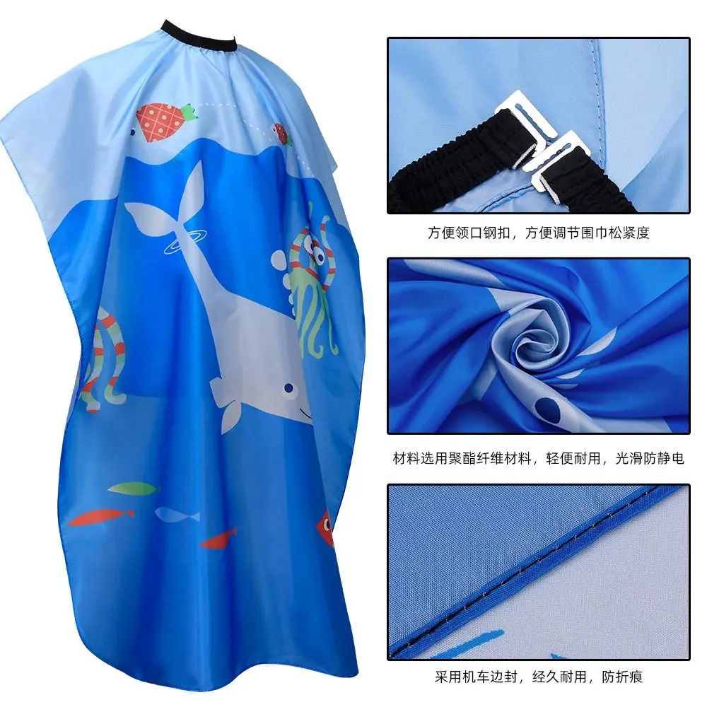 Accessories Professional Kids Barber Cape Durable Cute Hair Cutting Cape Waterproof Hairdressing Salon