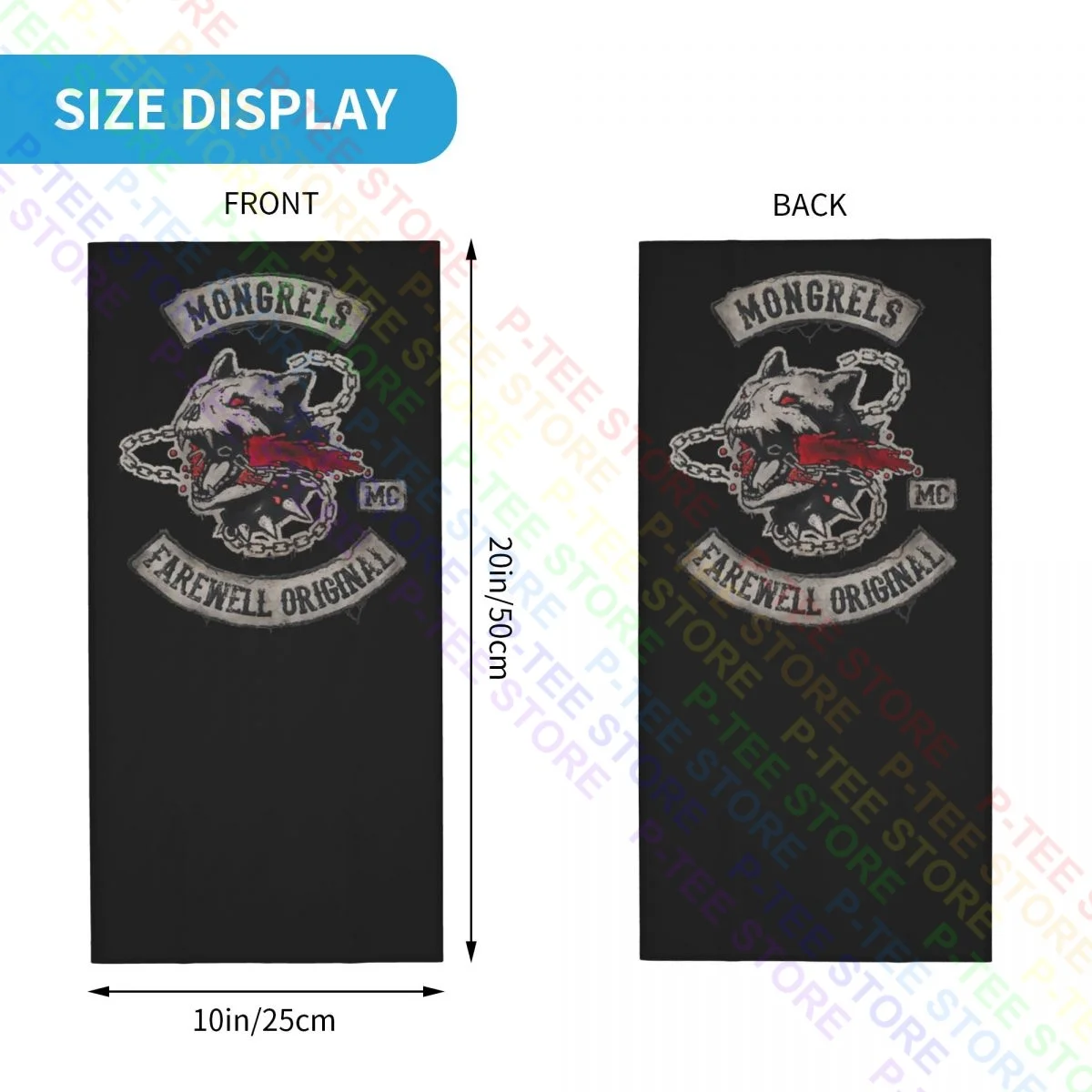 Mongrel Days Gone Neck Gaiter Bandana Scarf Face Mask Soft Headwear Face Head Wrap