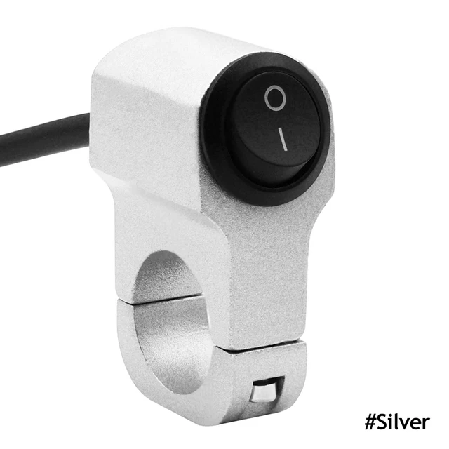 7/8in Motorcycle Handlebar Headlight ON/OFF Switch Light Button ...
