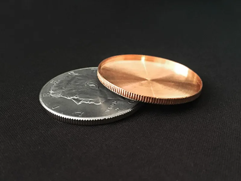 

1pc Expanded Shell (head, Half Dollar) Magic Tricks Coin Appear/Vanish Magia Magician Accessory Close Up Illusions Props Gimmick