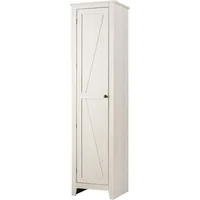Tall Storage Cabinet Free Standing Floor Storage Tower with Four Shelves and Single Door, for Living Room, Bathroom 1