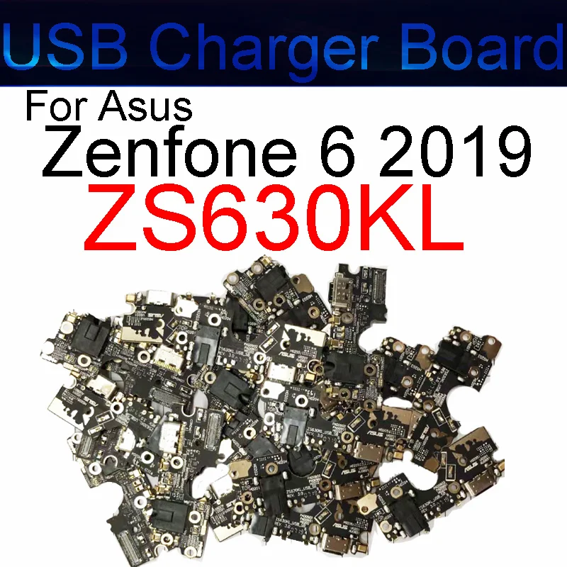 

Оригинальный USB-порт для зарядки для ASUS ZenFone 6 2019 ZS630KL USB-порт для зарядки док-станция Соединительная плата гибкий кабель запасные части