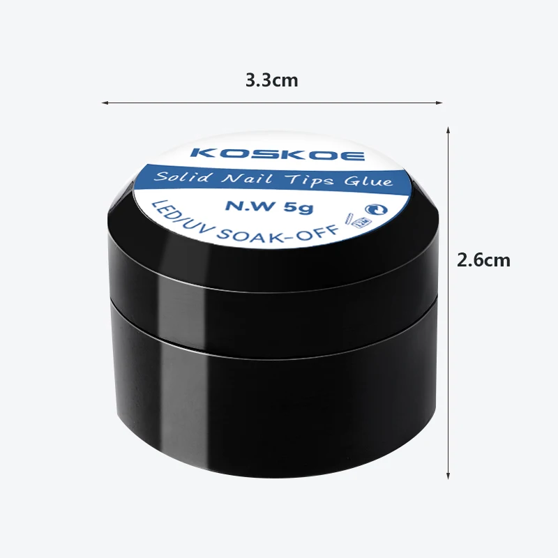 Nail Glue 4Pcs Clear Non Stick Hand Solid Nail Tips Glue Art Extension No-Flowing Modelling Stick