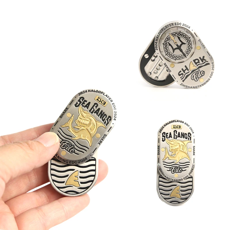 Zhi Shang Tan Bing Shark Mechanical Fidget Slider ADHD Metal