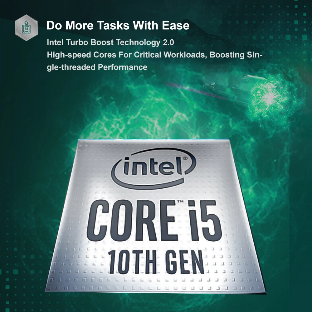 Golden Intel i5-10400F 10th Gen Computer Processor at Rs 9550