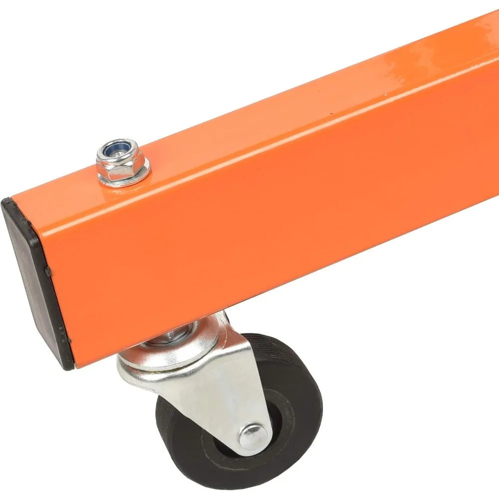 A018A Heavy-Duty Adjustable Work Table with Drawer & Wheels, Mechanic Tray,Mobile Rolling Tool Table, Orange 5