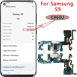Premium Charging Port Replacement - USB Charge Board PCB Dock Connector Flex (S9 G960U)