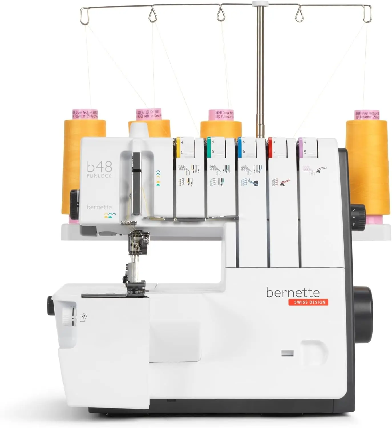 B44 Funlock Overlock Serger Sewing Machine With 80 Thread Spool Bundle 5
