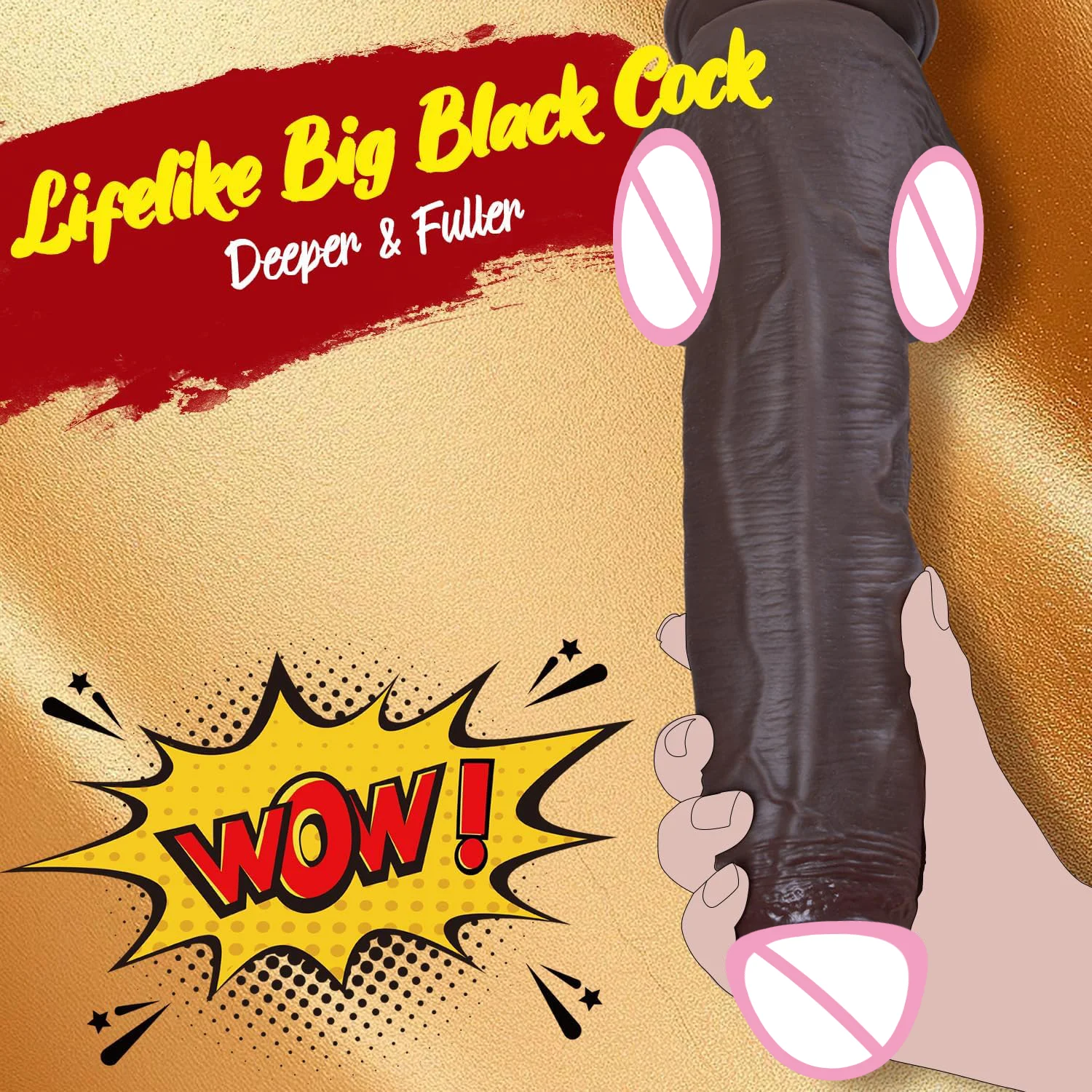 Realistic Dildo Super Big Skin Penis Prostate Massager Silicone Sexy Adult Anal Beginner Masturbator Oversized Dildos Sex toys