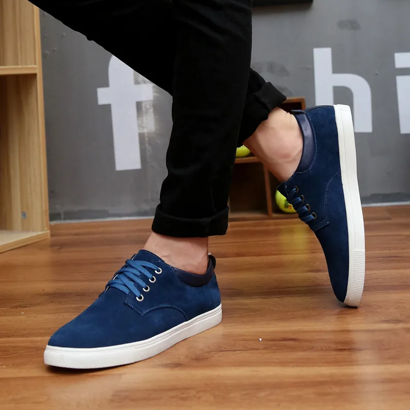 High Quality Plus Size Men Shoes Fashion Sneakers Casual Luxury Shoes Man Dress Shoes Derby Oxford Shoes Cow Suede Lace-up New