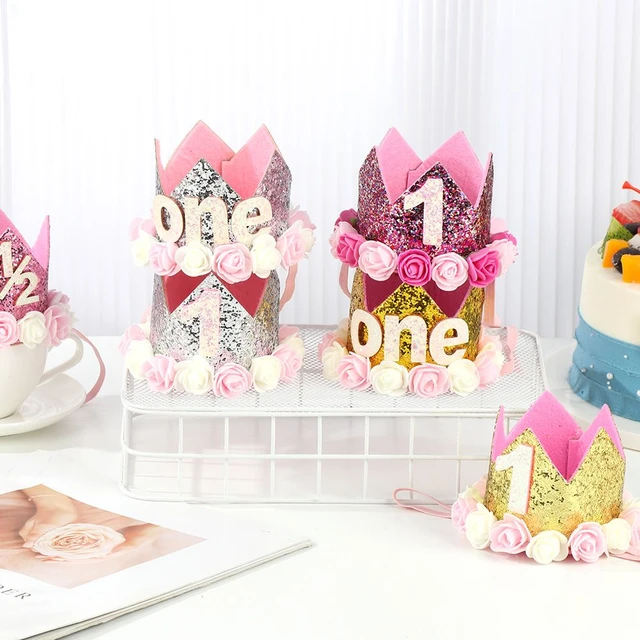 1pc Couronne De Demi-anniversaire Pour Bébé - Chapeau De Demi