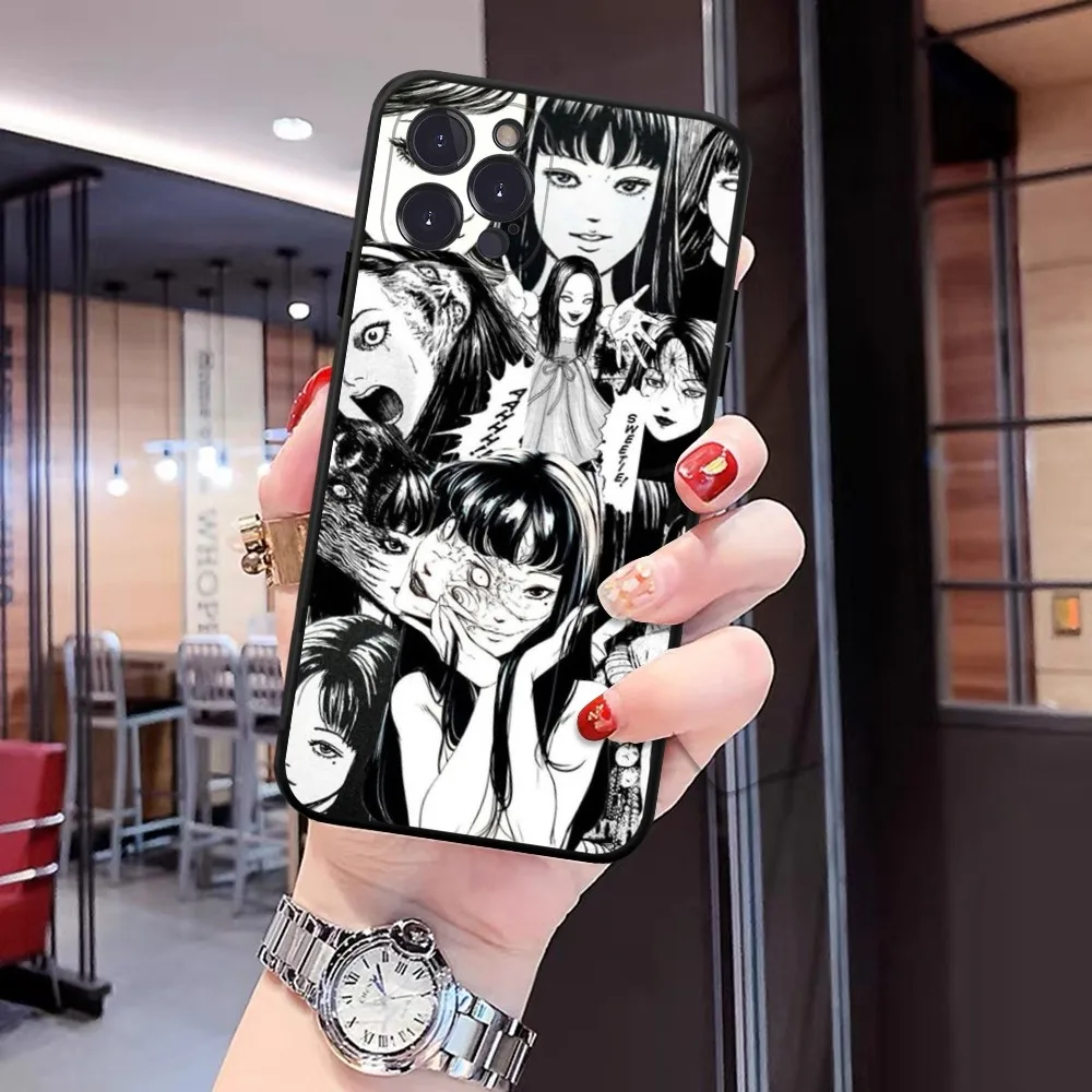 thumbnail image 1 of Junji Ito-funda de teléfono para iPhone 15, 8, 7, 6, 6S Plus, X, SE, 2020, XR, XS, 14, 11, 12, 13, Mini Pro Max, 1 of 5
