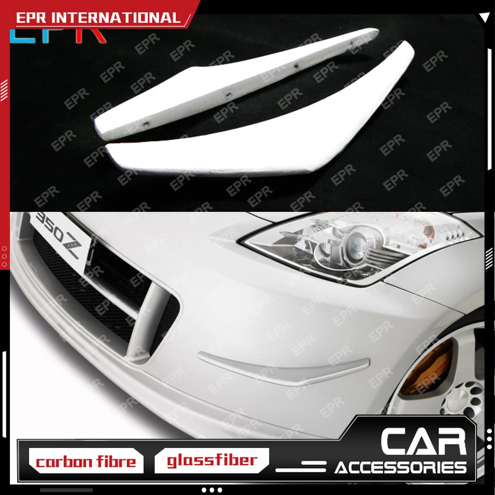 Per Nissan 350Z In Fibra Di Vetro Canard Body Kit Parte Auto Tuning Per 350Z In Fibra Di Vetro Smo Versione 2 Paraurti Anteriore Canard