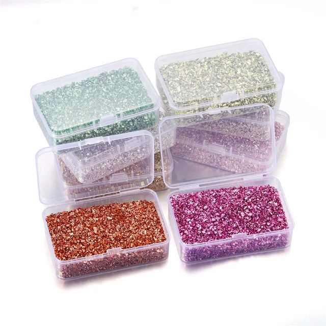 Crushed Glass Glitter for Crafts Resin Art 3-6mm Irregular