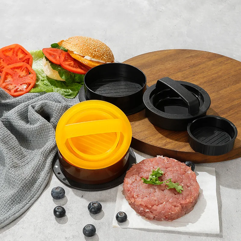 Burger Press Hamburger Meat Press Maker Stuffed Burger Patties Hamburg Making Tool Round Beef Grill Pie Press Mould Maker Kitchen Accessories