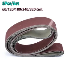 

5pcs Wet&Dry Sanding Belt Sandpaper For 50x1800mm Sanders Wood Metal Polishing Grinding 60 120 180 240 320 Grit Abravise Tool