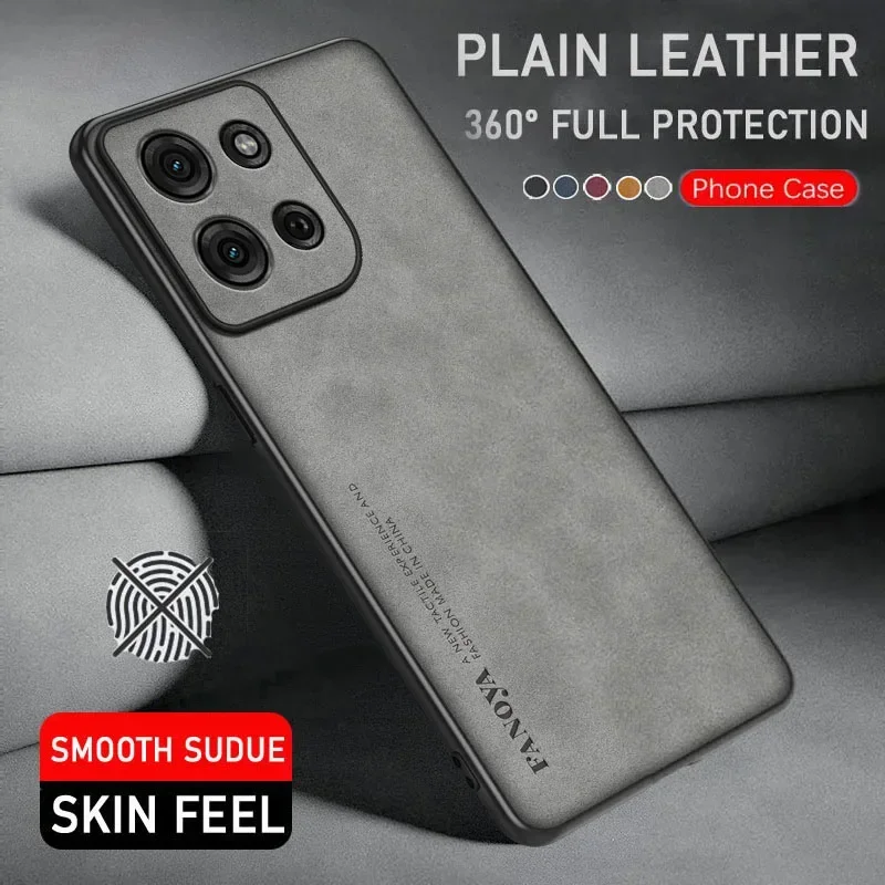 Luxury Sheepskin Leather Phone Case - Premium PU Protection Cover