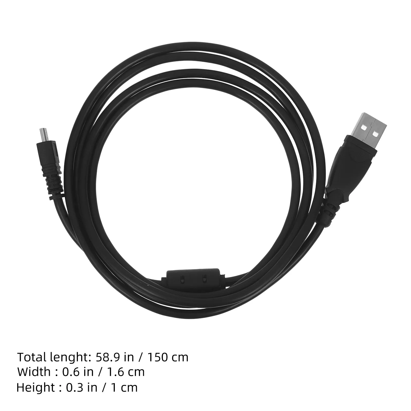 2개 미니 USB 케이블 1.5m 확장형 네비게이션 시스템용 데이터 동기화 충전 안정적이고 세련된 디자인