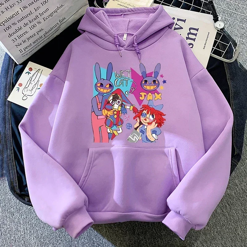 

The Amazing Digital Circus Hoodie Women Harajuku Aesthetic Kawaii Jax Hoodies Unisex Cute Rabbit Vintage Pullovers Sweatshirts