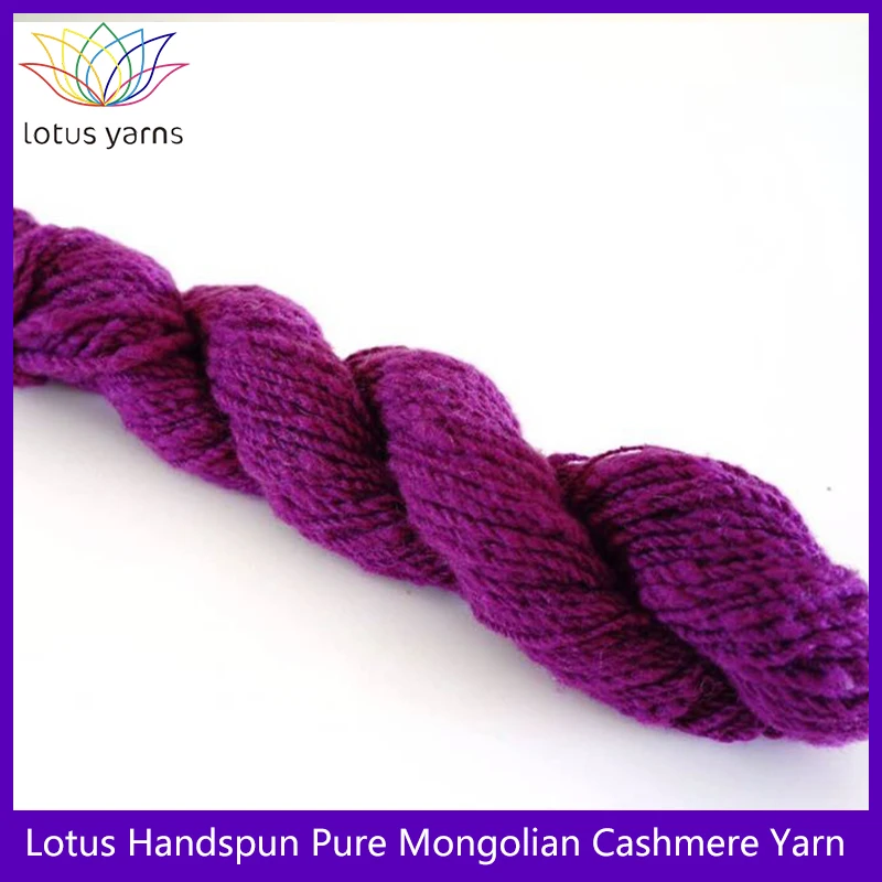 1*50g hank  High Quality Handspun 100% Mongolian Cashmere Yarn in 39 colors soft and warm for clothes 2