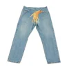 Man Jeans Cargo Pants Y2k for Men Hand Printed Clothing Baggy Fashion Classic Denim Trousers Male New Korean Washed Fashion 1