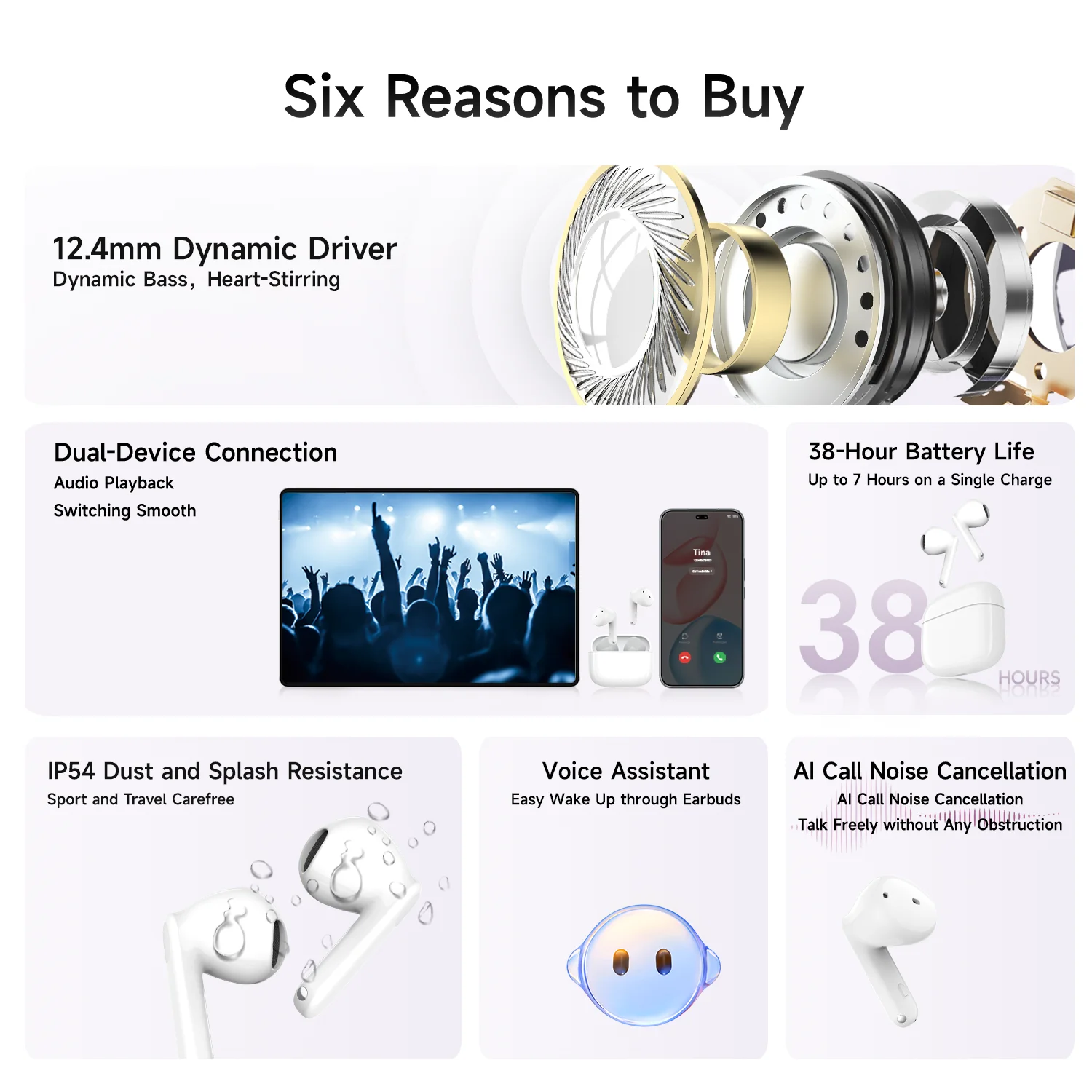 Honor X7e Active Earbuds Image 2
